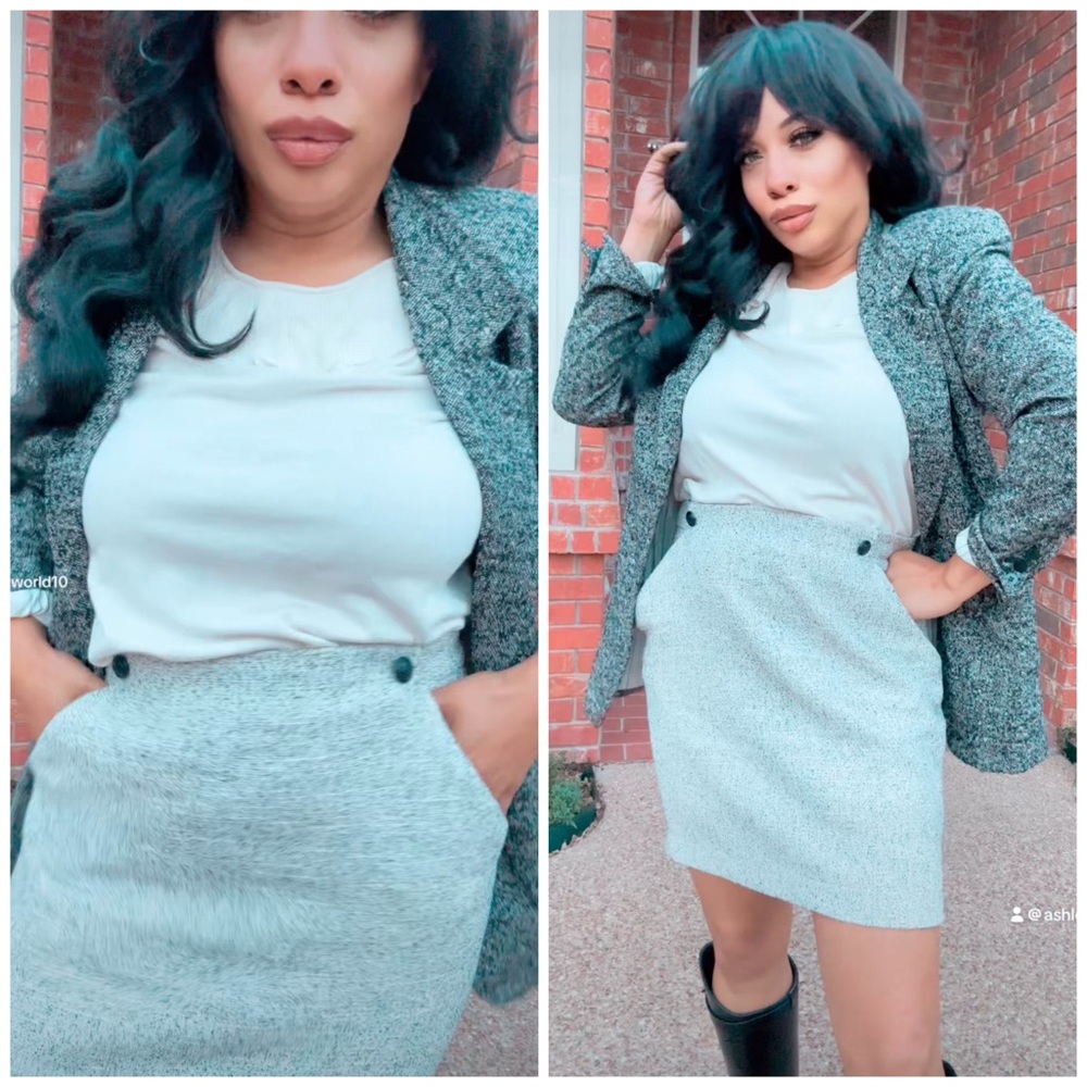 Classic Gray Women's Skirt- IM